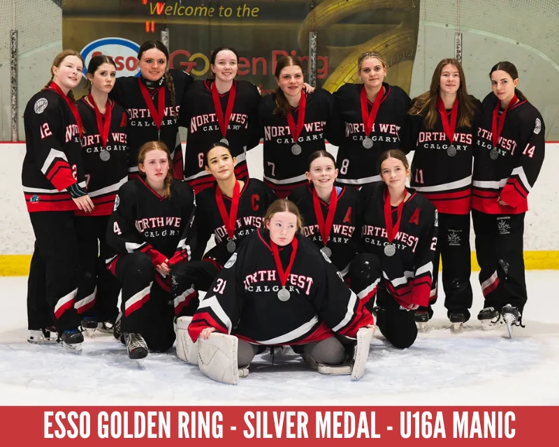 Northwest Ringette Esso Golden Ring U16A Manic Silver 2025